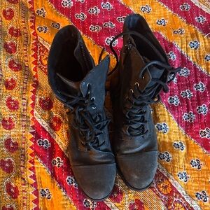 Brown Suede Sheepskin Lined UGG Boots